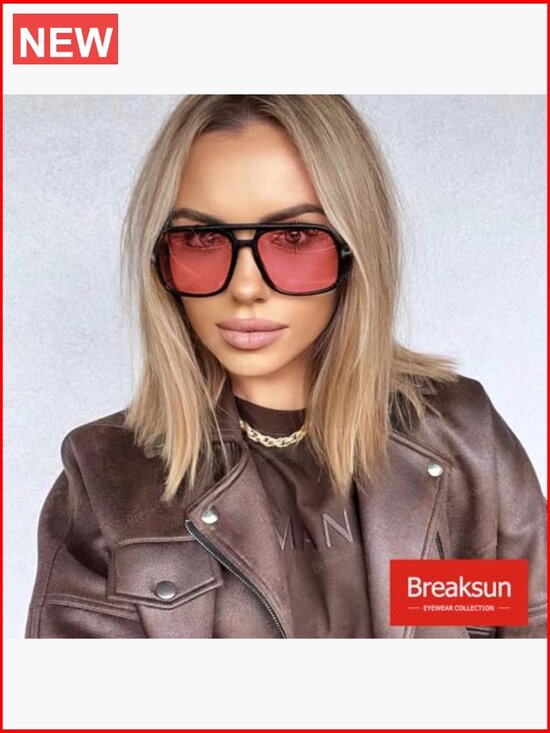 Retro Aviator Sunglasses Classic Square Unisex UV400 Protection main image 5